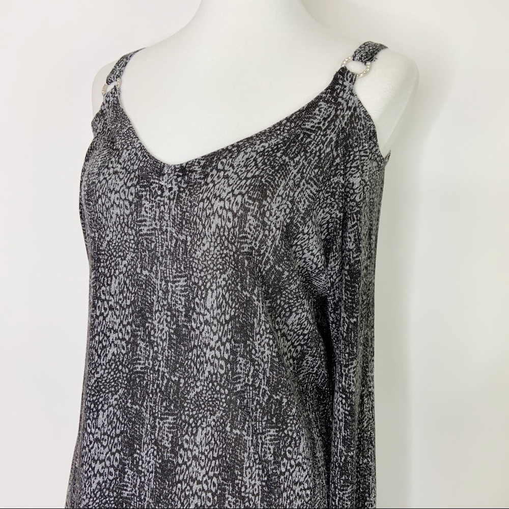 NWT Lane Bryant Metallic Cold Shoulder Tunic 14 16 - Picture 2 of 8